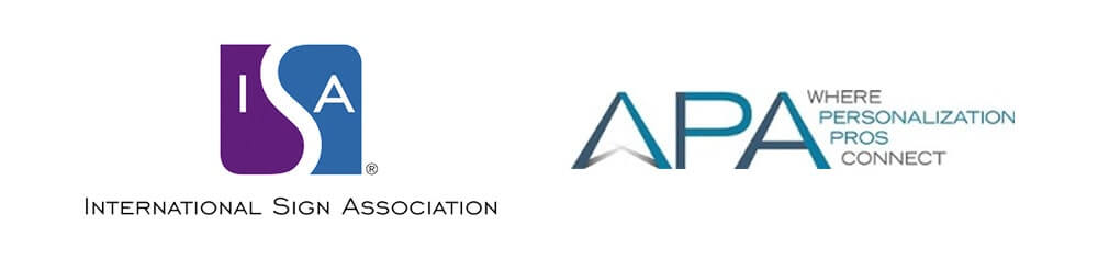 ISA circular logo in blue and APA triangular logo in teal representing professional industry association memberships.Retry